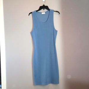 Blue Bodycon Casual Dress, Medium, Pink Lily